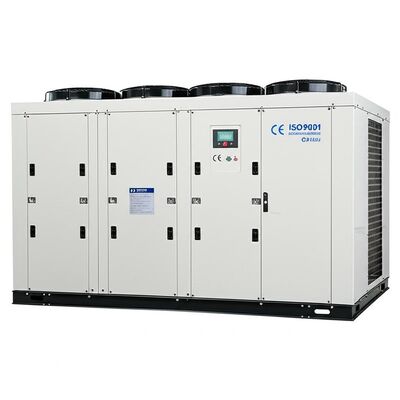 CE ISO9001 gecertificeerde luchtgekoelde waterkoeler met 318KW ingangsvermogen en 075KW pompkvermogen, ontworpen voor warmtewisselsystemen